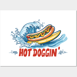 HOT DOGGIN' Wave Rider Posters and Art